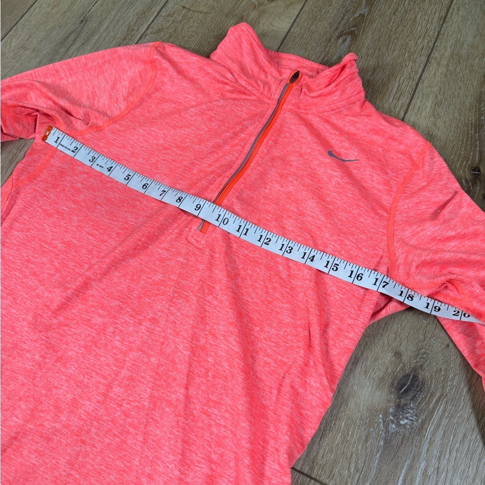 Nike Dri-Fit Quarter Zip Women's Heathered Orange Size Medium - Picture 6 of 11